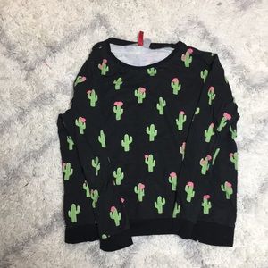 Cactus pull over sweatshirt